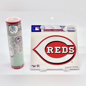 NEW Village Licensed MLB Cincinnati Reds Wall Border and Wincraft Logo D…